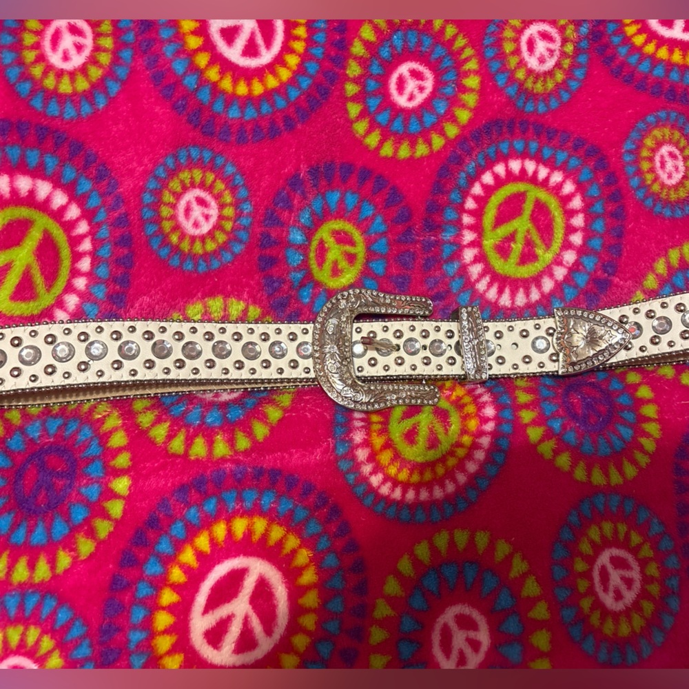 Studded Silver Belt
